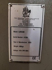 Thumbnail image of Ajax Horizontal Bandsaw Model AJBS330