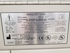 Thumbnail image of Siemens Immulite 2000 Immunoassay System Lab