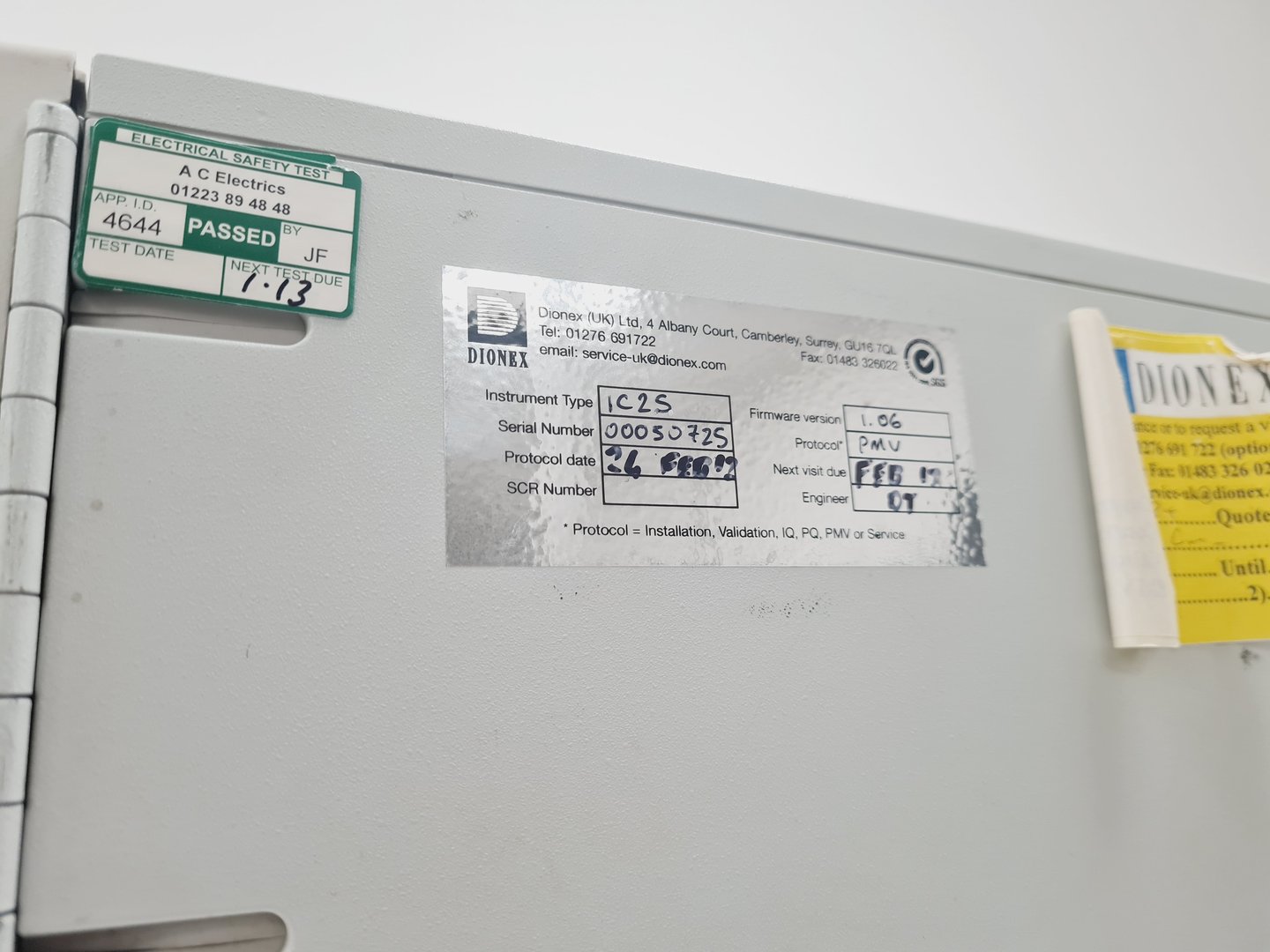 Image of Dionex IC25 Chromatograph Lab Spares/Repairs