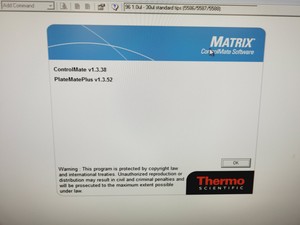 Thumbnail image of Thermo Matrix PlateMate Plus Automated Liquid Handling System - 96 Well 30ul