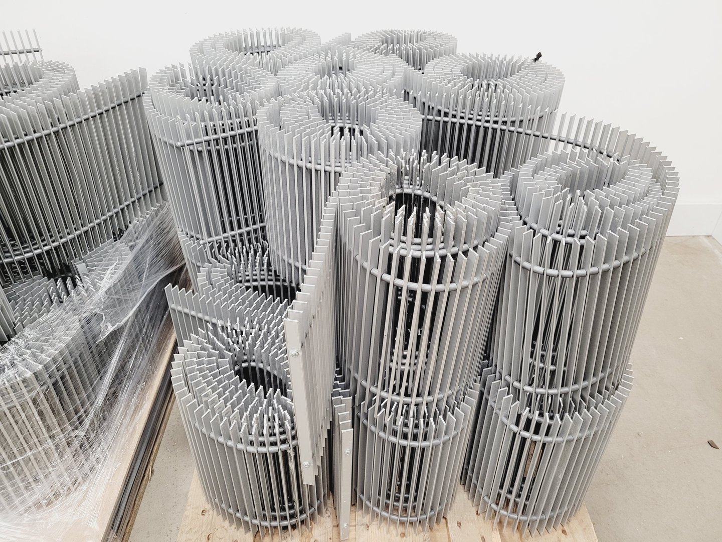 Image of Job lot of 35 Rolls of Metal Drainage/Walkway Grids
