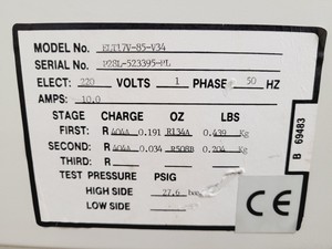 Thumbnail image of Harris ELT17V-85-V34 Ultra Low Temperature Freezer Lab