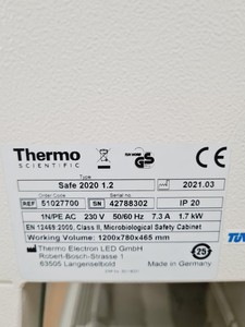 Thumbnail image of Thermo Fisher Safe 2020 1.2 Class 2 Biological Safety Cabinet Lab