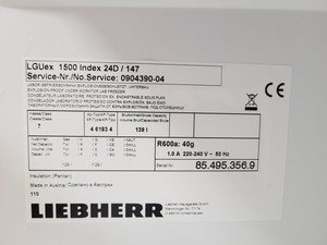 Thumbnail image of Liebherr Model LGUEX 1500 MedilLine Laboratory Freezer Lab