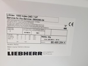 Thumbnail image of Liebherr MedilLine LGUEX-1500 Laboratory Freezer Lab