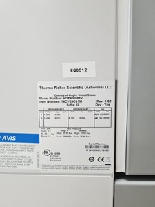 Thumbnail image of Thermo Scientific HERAfreeze Ultra Low Temperature Freezer HDE40086FV Lab