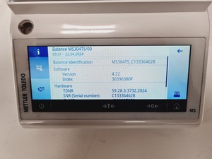 Thumbnail image of Mettler Toledo MS304TS/00 Analytical Balance Scales Lab