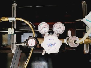 Thumbnail image of Large Safety Cabinet/Cupboard fitted with Gas Regulators Lab