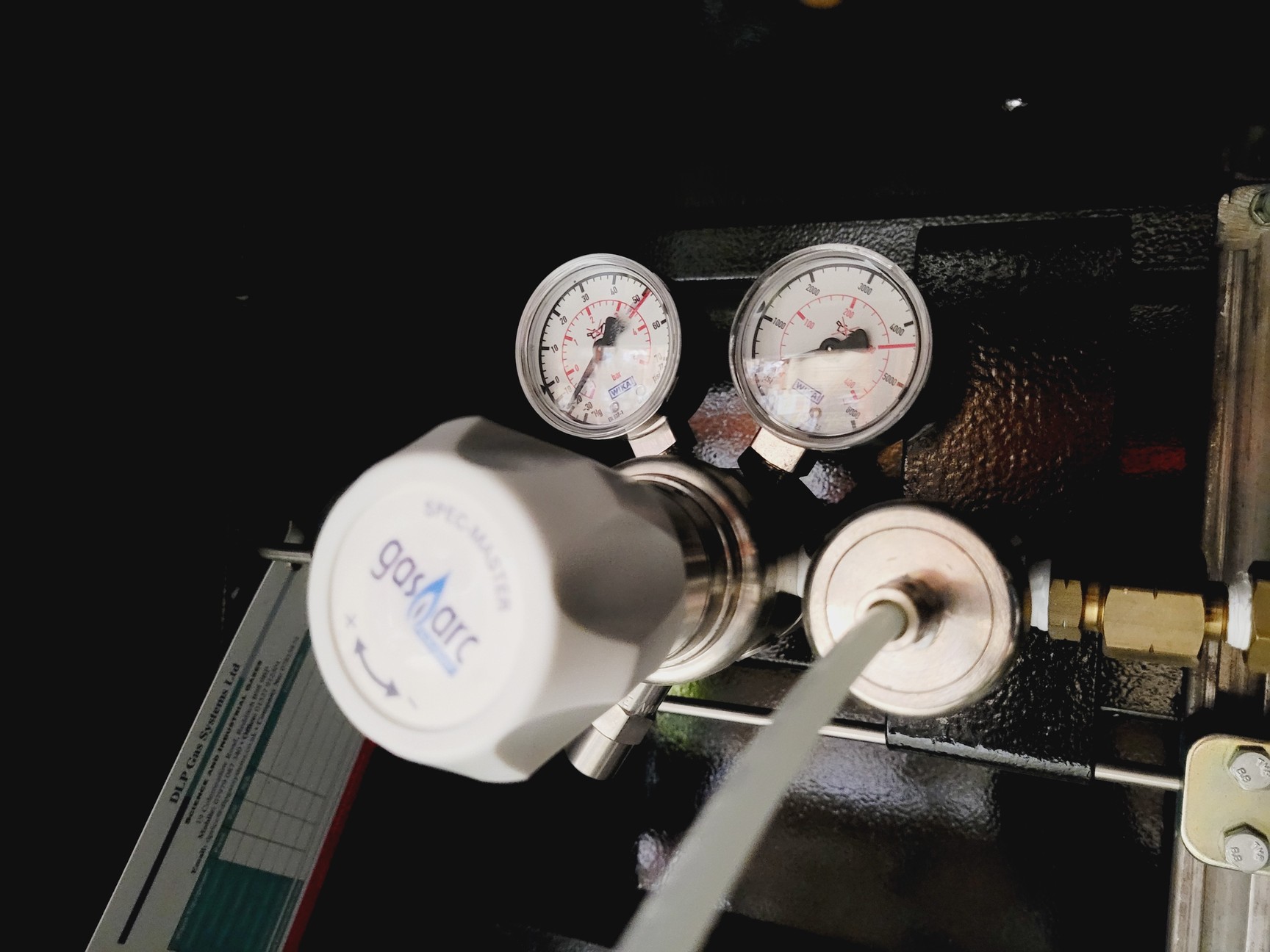 Image of Large Safety Cabinet/Cupboard fitted with Gas Regulators Lab