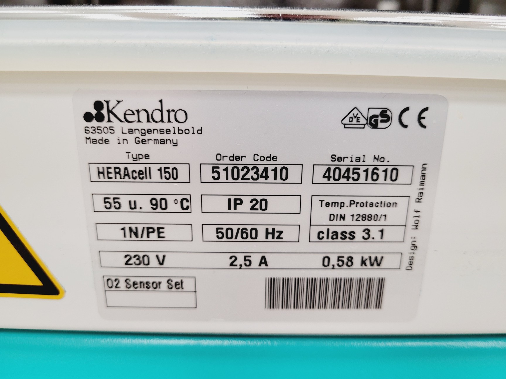 Image of Kendro HERAcell 150 CO2 Incubator Lab Spares/Repairs