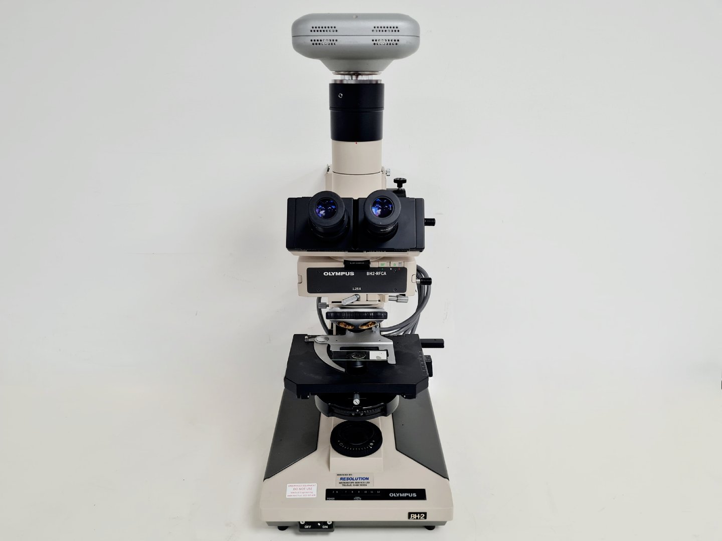 Image of Olympus BH-2 Microscope With Power Supply and Camera Lab