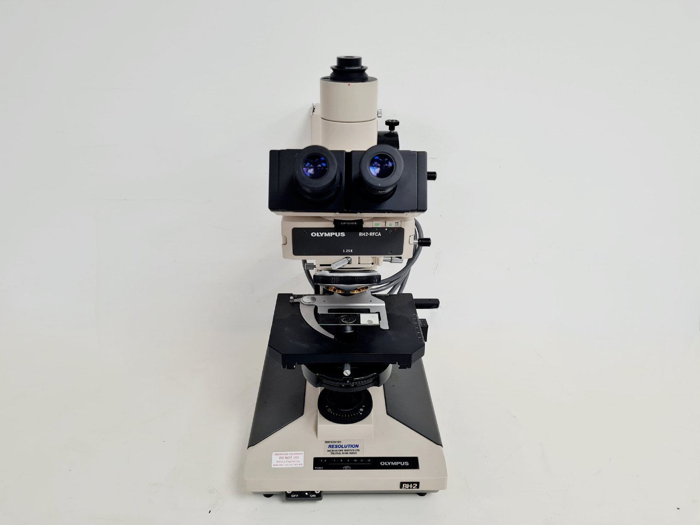 Image of Olympus BH-2 Microscope With Power Supply and Camera Lab