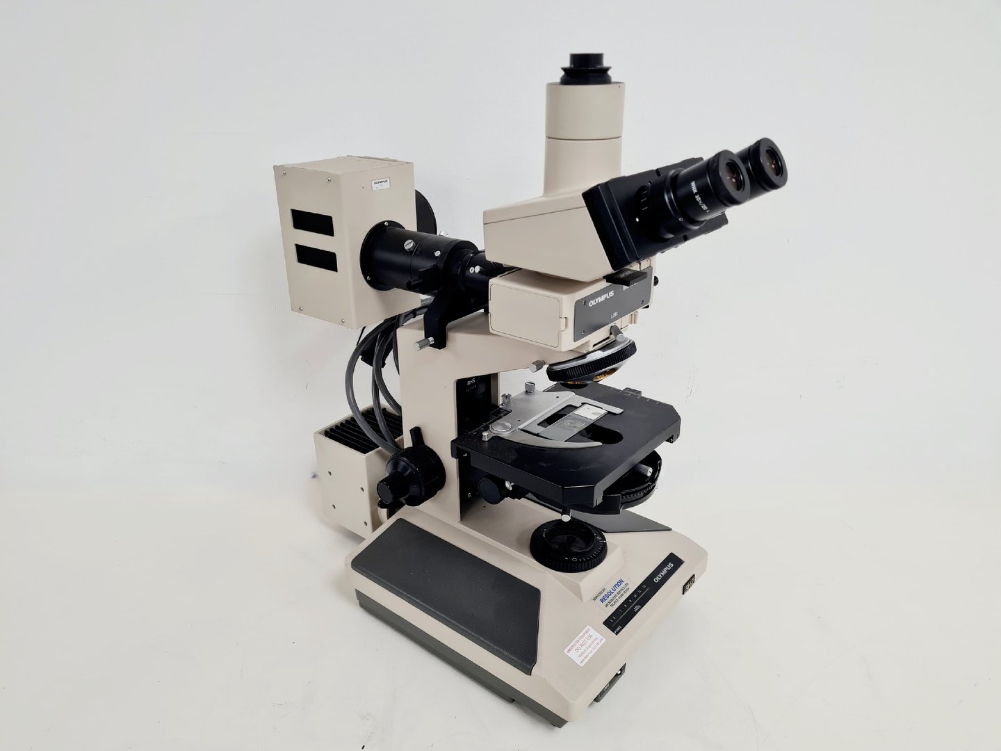 Image of Olympus BH-2 Microscope With Power Supply and Camera Lab