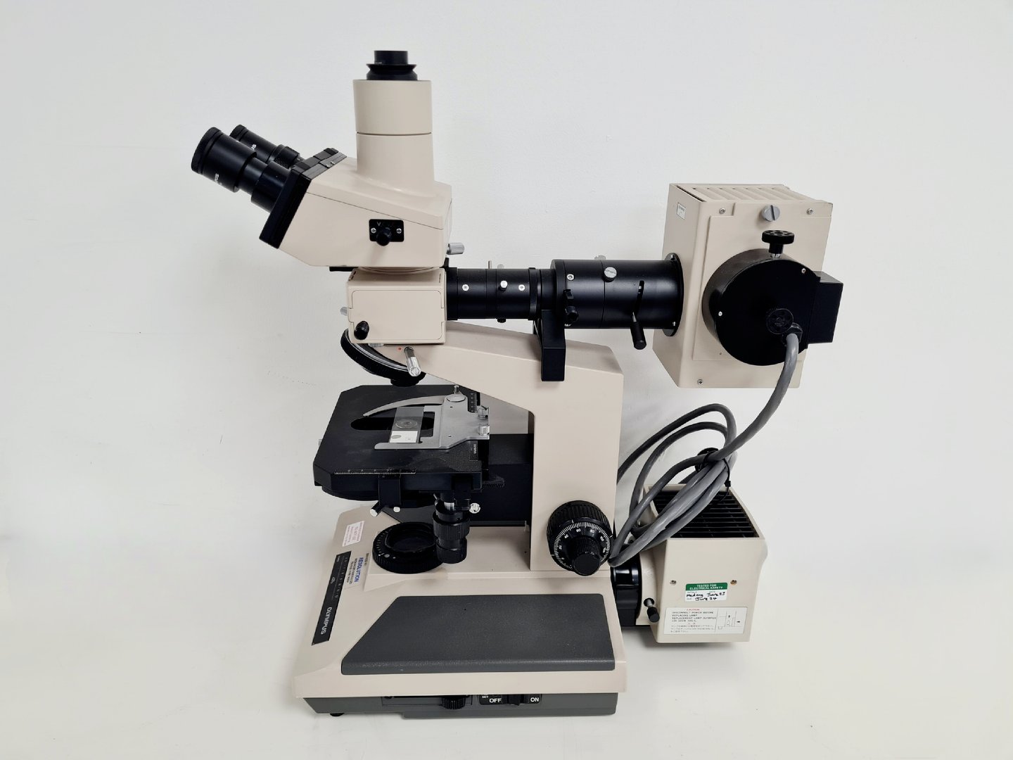 Image of Olympus BH-2 Microscope With Power Supply and Camera Lab