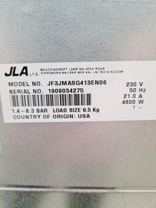 Thumbnail image of JLA 98 Washing Machine Model- JF3JMASG4113EN06