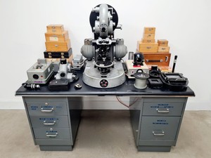 Thumbnail image of Zeiss Ulraphot Vintage Photographic Microscope With Lot Of Accessories + Desk