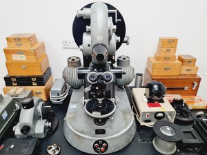 Thumbnail image of Zeiss Ulraphot Vintage Photographic Microscope With Lot Of Accessories + Desk