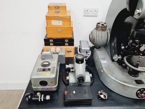 Thumbnail image of Zeiss Ulraphot Vintage Photographic Microscope With Lot Of Accessories + Desk