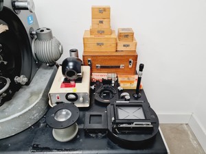 Thumbnail image of Zeiss Ulraphot Vintage Photographic Microscope With Lot Of Accessories + Desk
