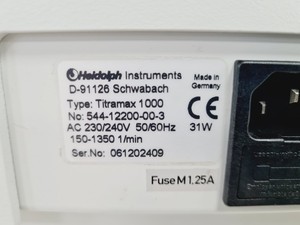 Thumbnail image of Heidolph Titramax 1000 Laboratory Platform Shaker Lab