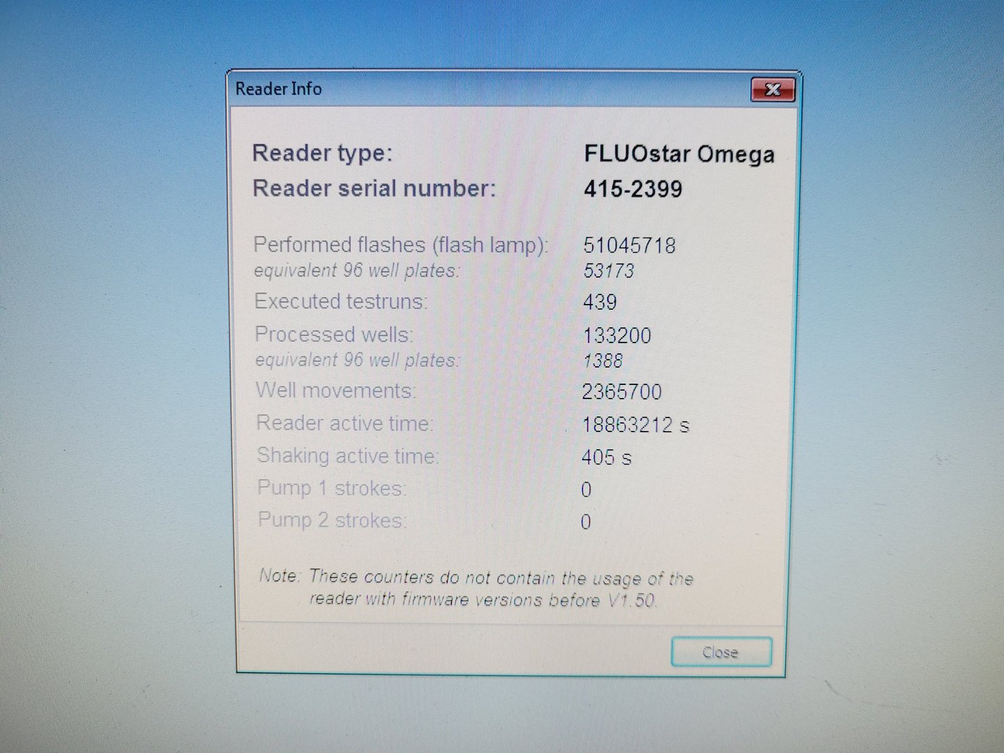 Image of BMG Labtech FLUOstar Omega Microplate Reader Lab
