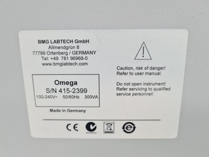 Thumbnail image of BMG Labtech FLUOstar Omega Microplate Reader Lab