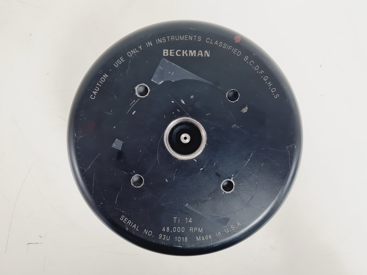 Image of Beckman Ti 14 48,000RPM Fixed Angle Rotor Lab