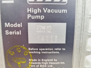 Thumbnail image of Edwards E2M-12 12 Two Stage High Vacuum Pump Lab