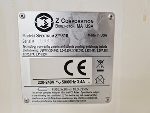 Thumbnail image of Zcorporation Spectrum Z510 3D Printer