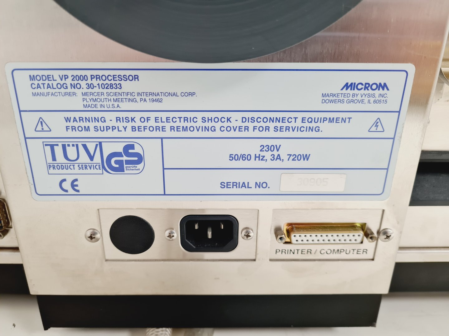Vysis Laber Vysis VP 2000 Processor Genetic Analysis System Lab