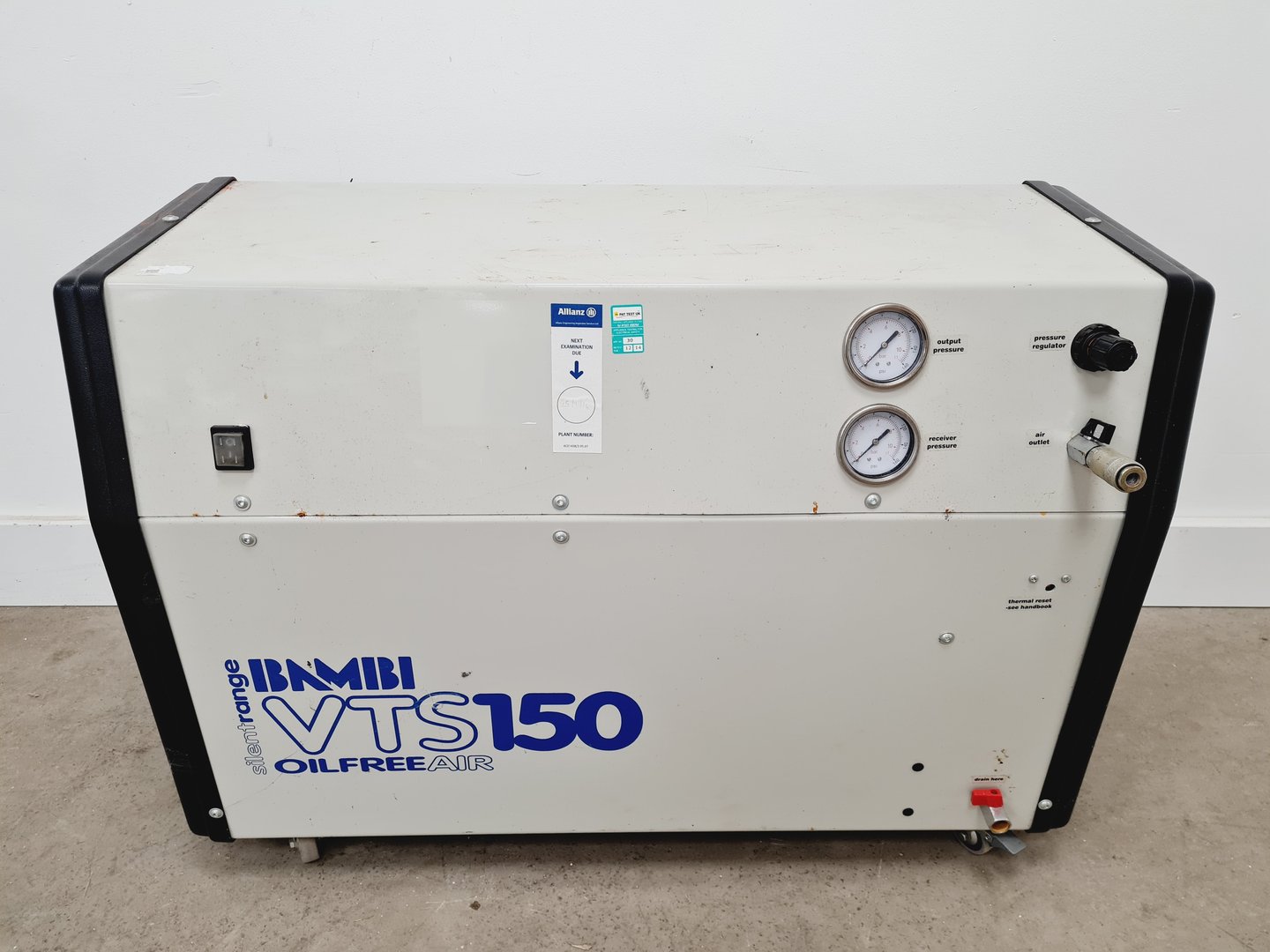 Image of Bambi VTS150 Silent Oil Free Compressor