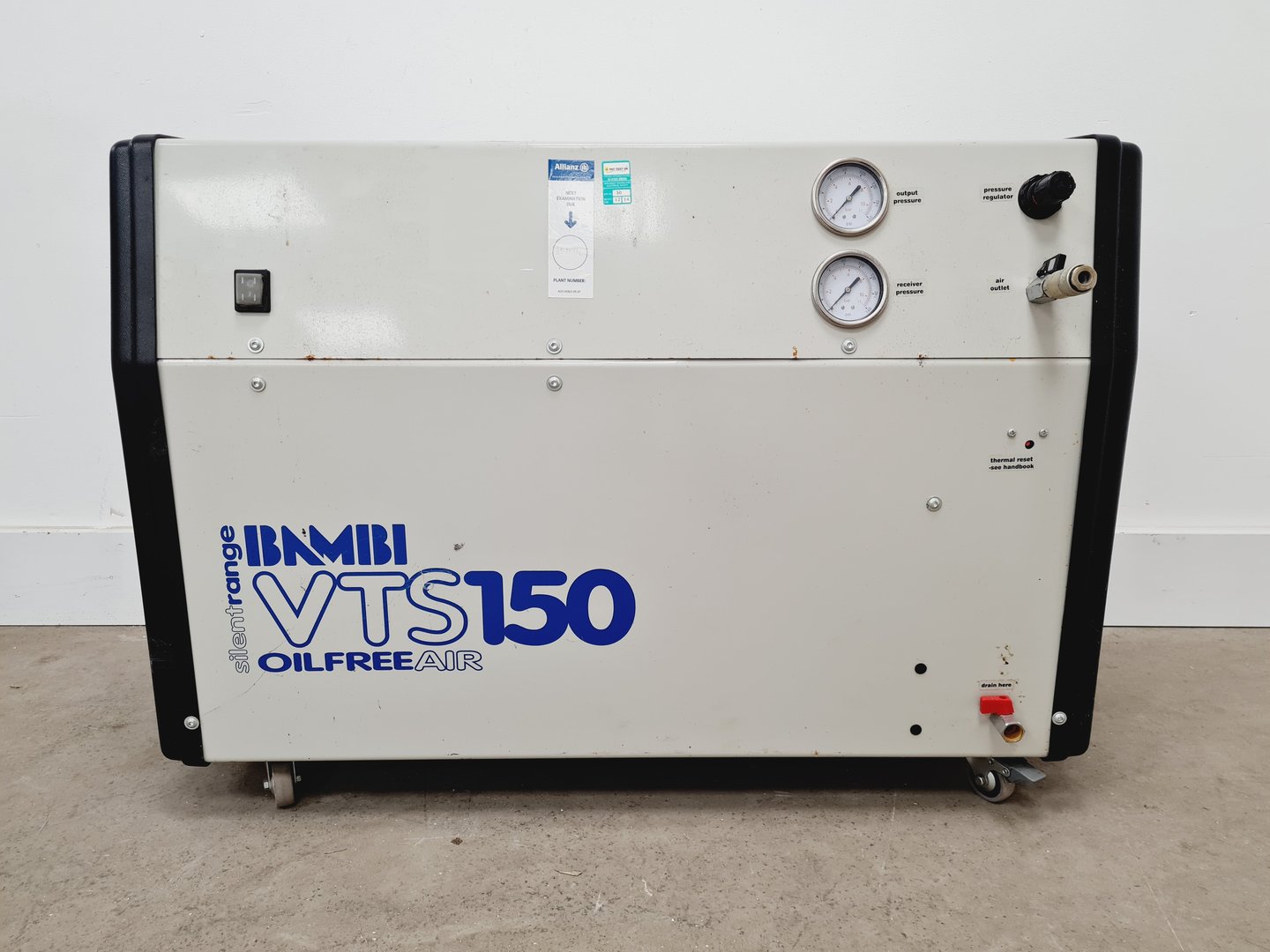 Image of Bambi VTS150 Silent Oil Free Compressor