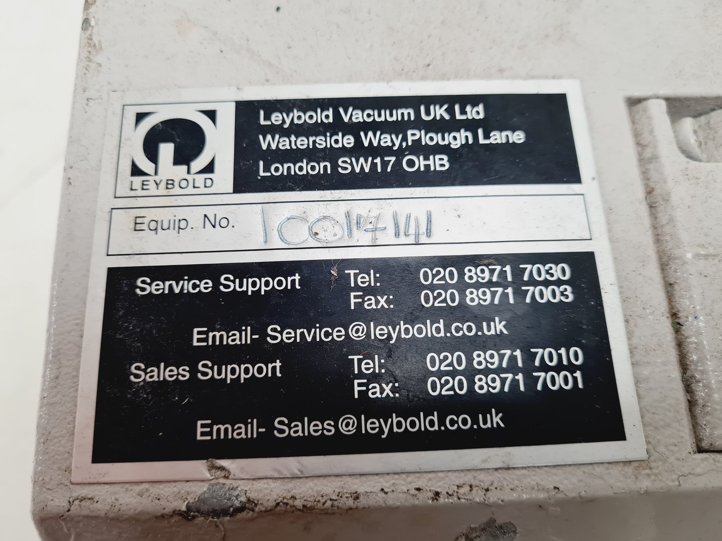 Image of Leybold S16B/WS Trivac Rotary Vane Vacuum Pump