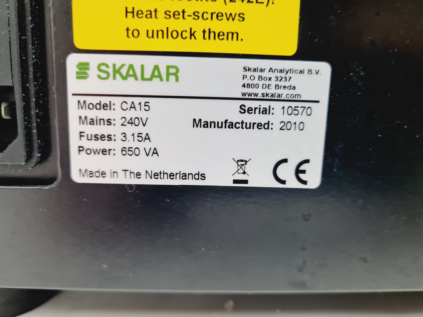 Image of Skalar TOC/TN Analyser + Autosampler System Lab