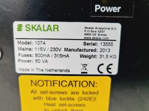 Thumbnail image of Skalar TOC/TN Analyser + Autosampler System Lab