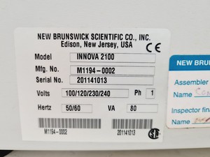 Thumbnail image of New Brunswick Scientific Type  INNOVA 2100 Benchtop Shaker