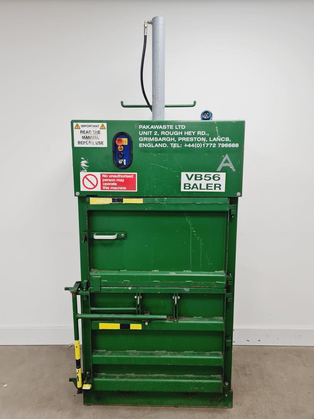 Image of Pakawaste VB56 Vertical Cardboard Baler Machine