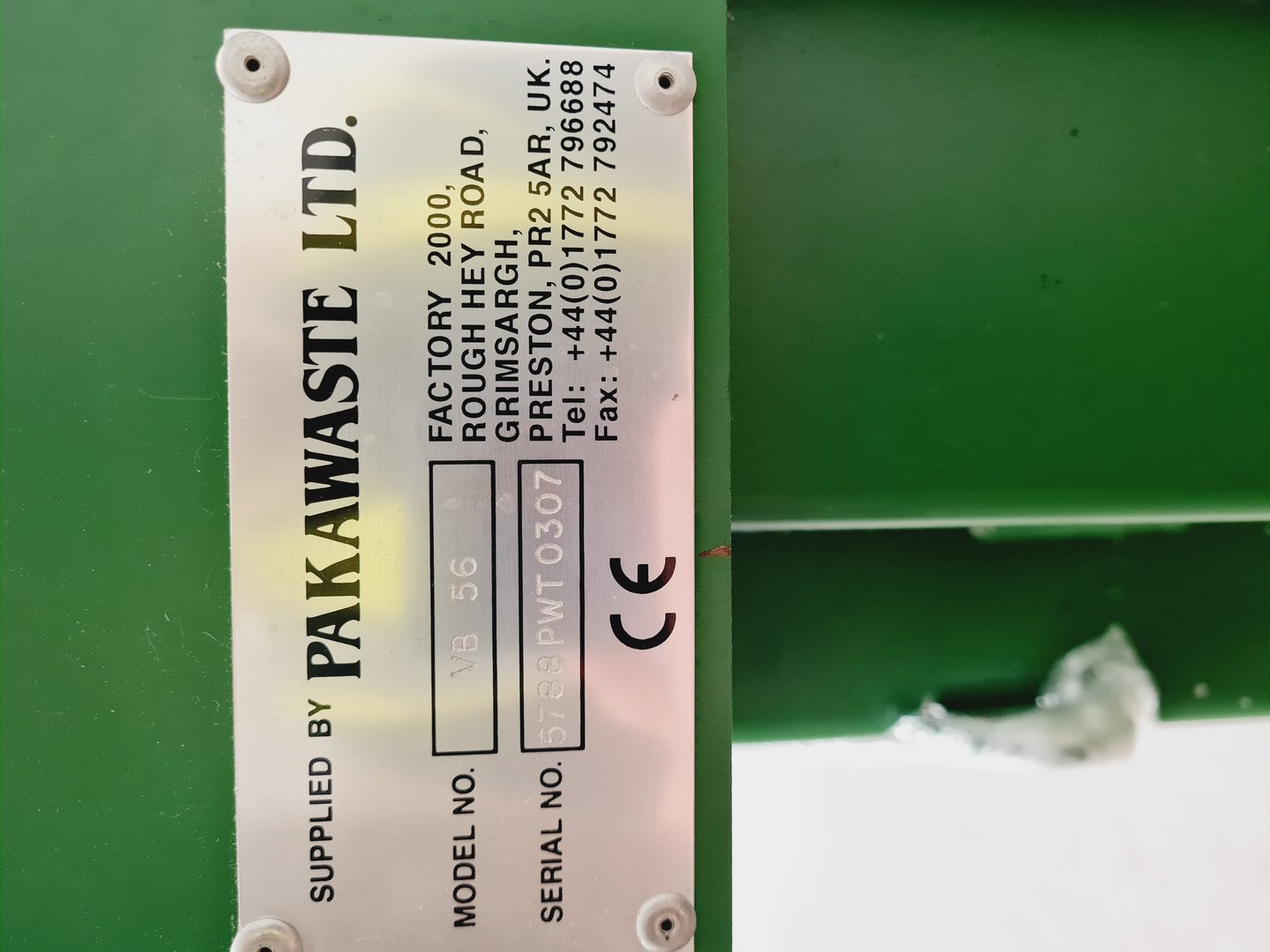 Image of Pakawaste VB56 Vertical Cardboard Baler Machine