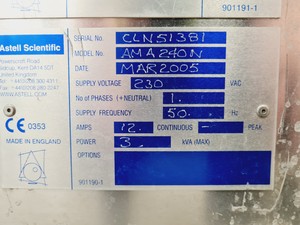 Thumbnail image of Astell AMA240N Floorstanding Autoclave Lab