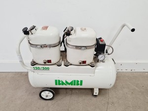 Thumbnail image of Bambi 150/500 Silent Air Compressor With Wheels Spares/Repairs