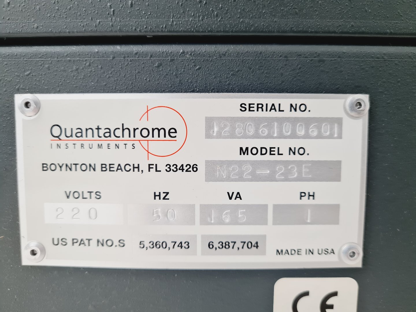 Image of Quantachrome Nova 2200e Surface Area & Pore Size Analyzer N22-23E Lab