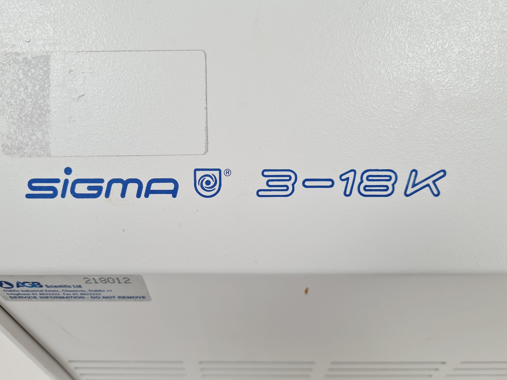 Image of Sigma 3-18K Refrigerated Benchtop Laboratory Centrifuge Spares/Repairs