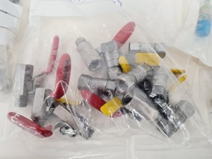 Thumbnail image of Job Lot Of Swagelok Pressure Gauges + Compression Fittings