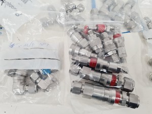 Thumbnail image of Job Lot Of Swagelok Pressure Gauges + Compression Fittings