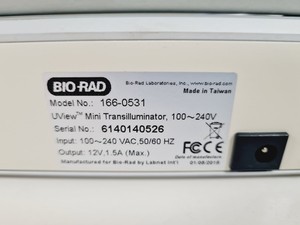 Thumbnail image of Bio-Rad Model UView Mini Transilluminator Lab