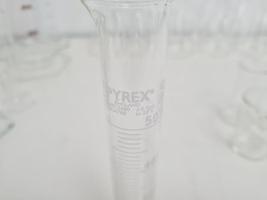 Thumbnail image of Lot Of Pyrex,Schott, FisherBrand and Simax Lab Glassware 