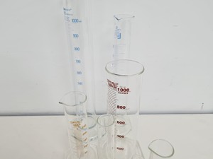 Thumbnail image of Lot Of Pyrex,Schott, FisherBrand and Simax Lab Glassware 