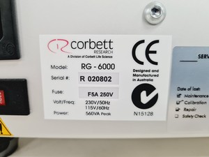 Thumbnail image of Corbett Research Rotor-Gene RG-6000 Real-time PCR Analyser Lab