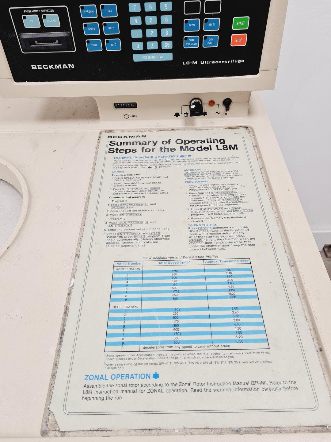 Image of Beckman L8-60MR Ultracentrifuge Lab Spares/Repairs
