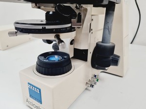 Thumbnail image of Carl Zeiss Axioskop El Einsatz Fluorescence Microscope w/ 5 Objectives